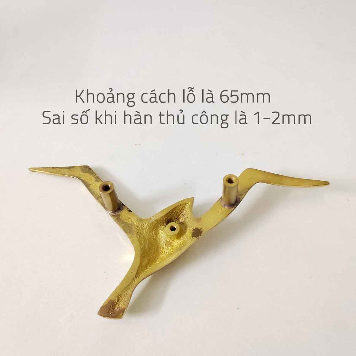 Tay nắm tủ đồng thau hải âu tung cánh SBD8546 19