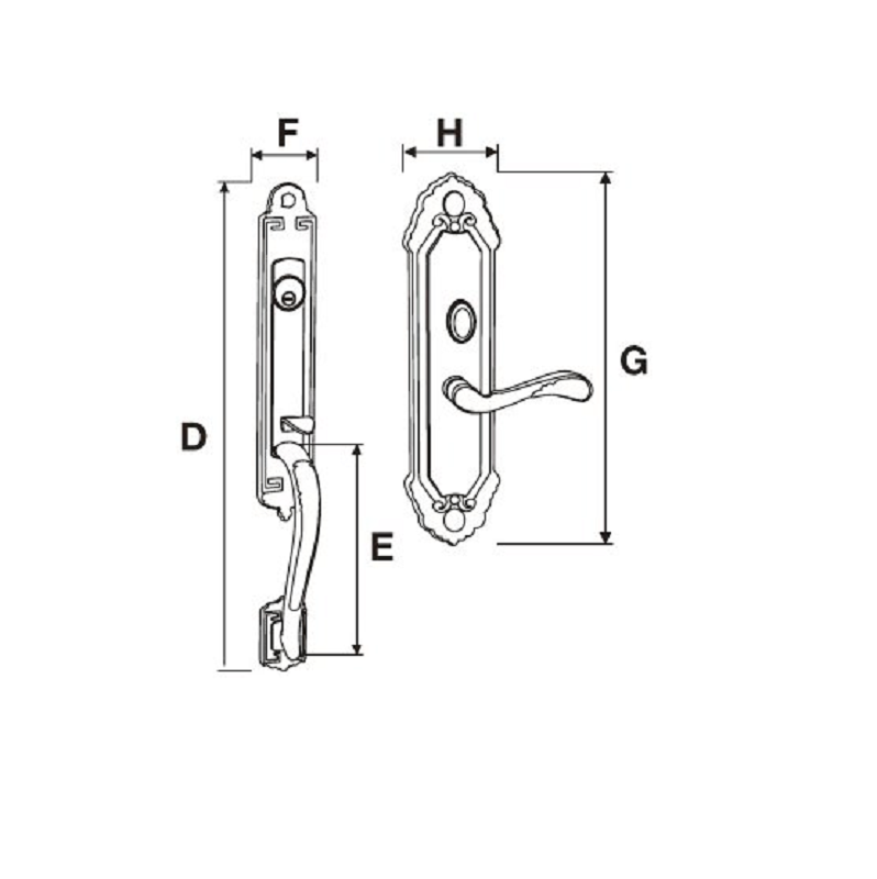 Khóa đại sảnh M8773 H1 US5a