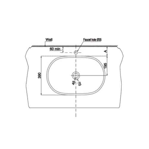 Chậu sứ đặt bàn cao cấp Sapporo Hafele 588.79.030 7