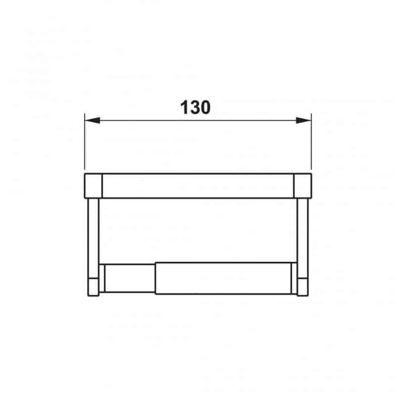 Giá treo giấy vệ sinh mặt kiếng trắng Hafele 495.80.231 5