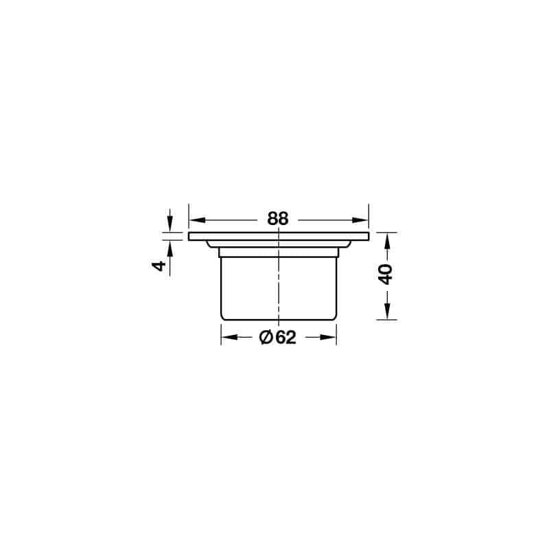 Phễu thoát sàn tối giản 88 Hafele 495.60.803 11