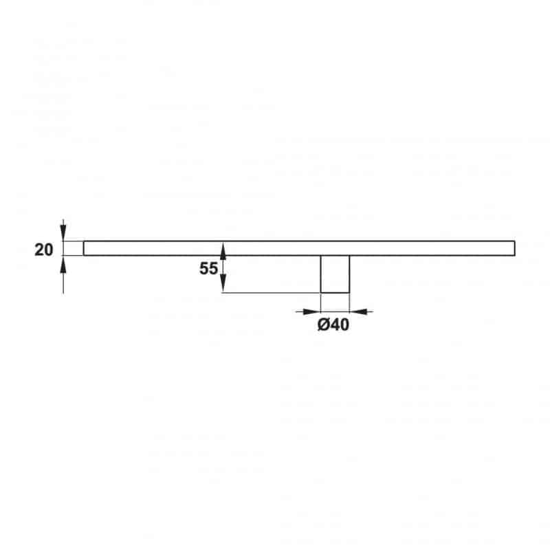 Thoát sàn inox 600 hiện đại Hafele 485.61.235 6