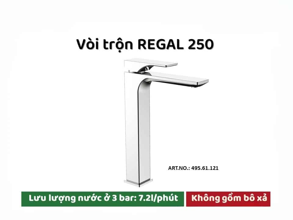 Vòi lavabo nóng lạnh Regal 250 Hafele 495.61.121 4