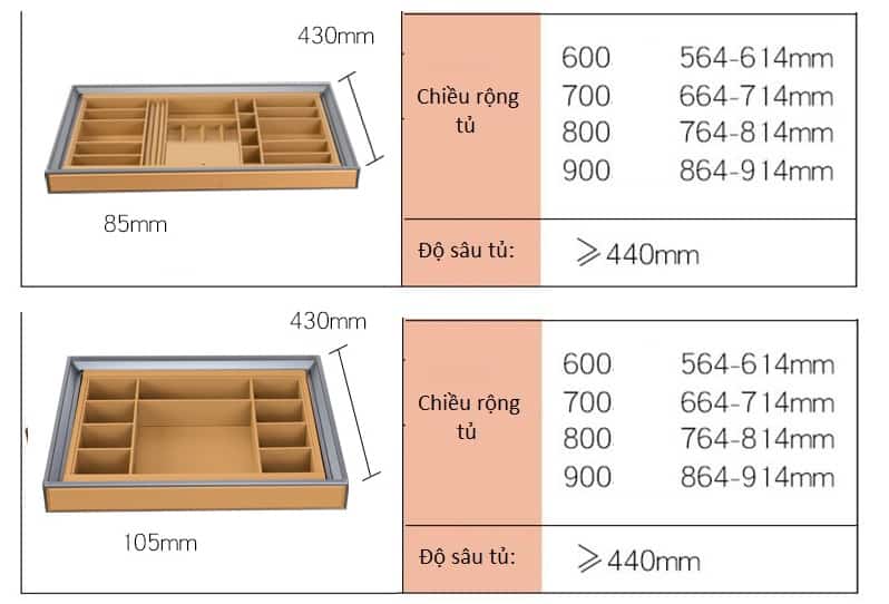 Giá đựng phụ kiện trang sức bằng da cao cấp RB3743A 7