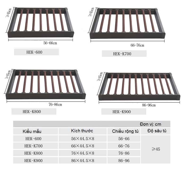 Giá treo quần tây phủ vải nhung giảm chấn HL2550C 7