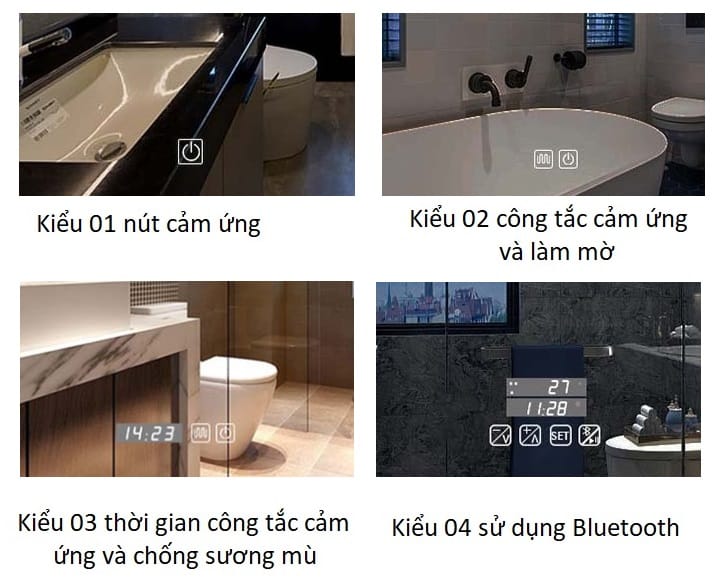 Gương đèn led phòng tắm hình gấu sáng tạo HSI2836 6