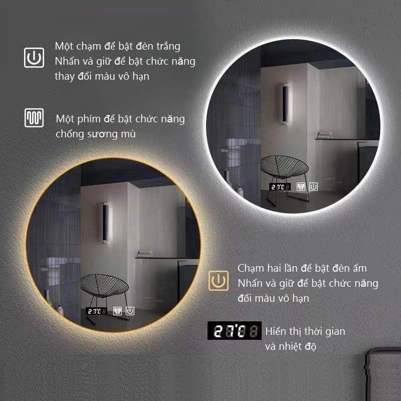 Gương đèn led treo tường sang trọng HSI9603 11