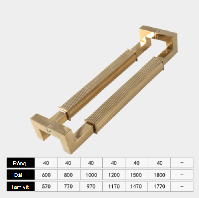 Tay nắm cửa lệch tâm biệt thự khách sạn 88288G 11