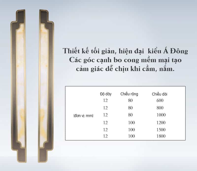 Tay nắm cửa hợp kim nhôm sang trọng HUTU6900 13